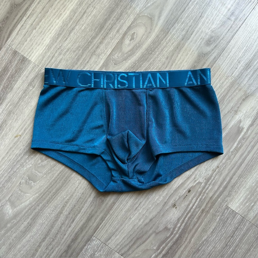 Andrew Christian | Sensual Rib Trunk w/ Almost Naked in Deep Teal (Small)